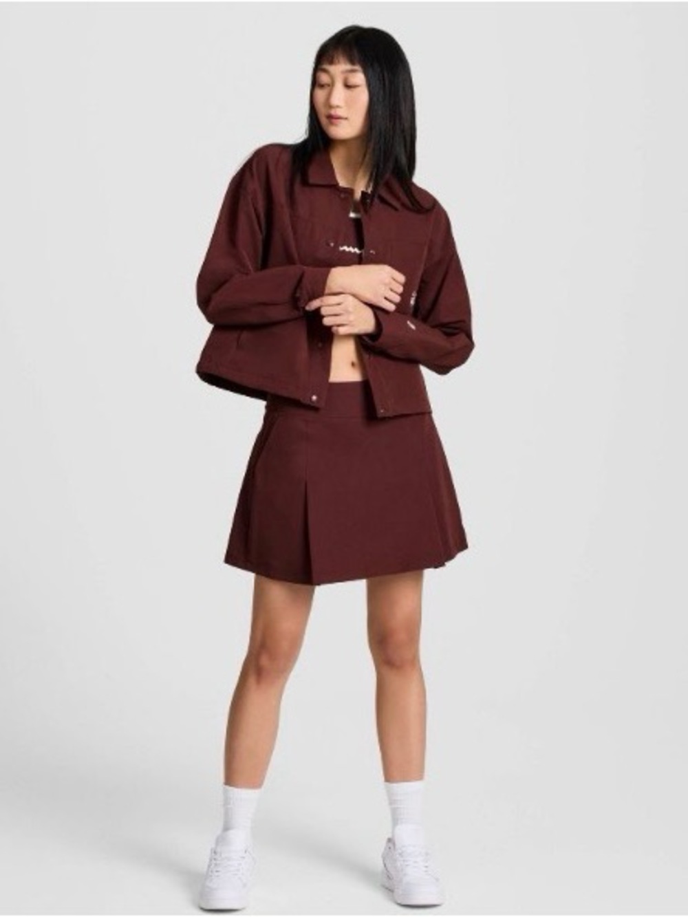 Champion x Target NWT Brown Jacket & Pleated Skort Matching 2 Piece Set